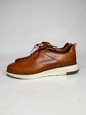 🌻NEW NWOT Cole Haan Grand Atlantic Textured Lace-Up Sneaker C37746 Brown 10.5